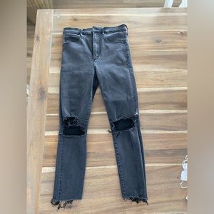 Black Abercrombie & Finch Ultra High Rise Super Skinny Jeans Size 6 R